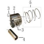 RM5X PISTON SETI (170 CC)