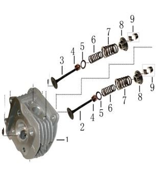 2H994-1101A-00.jpg RM5 VE RM5X SİLİNDİR KAFASI KOMPLE (170 CC) - Görsel 1