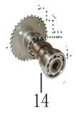2H994-1103A-00.jpg RM5 VE RM5X EKSANTRİK MİLİ (170 CC) - Görsel 1