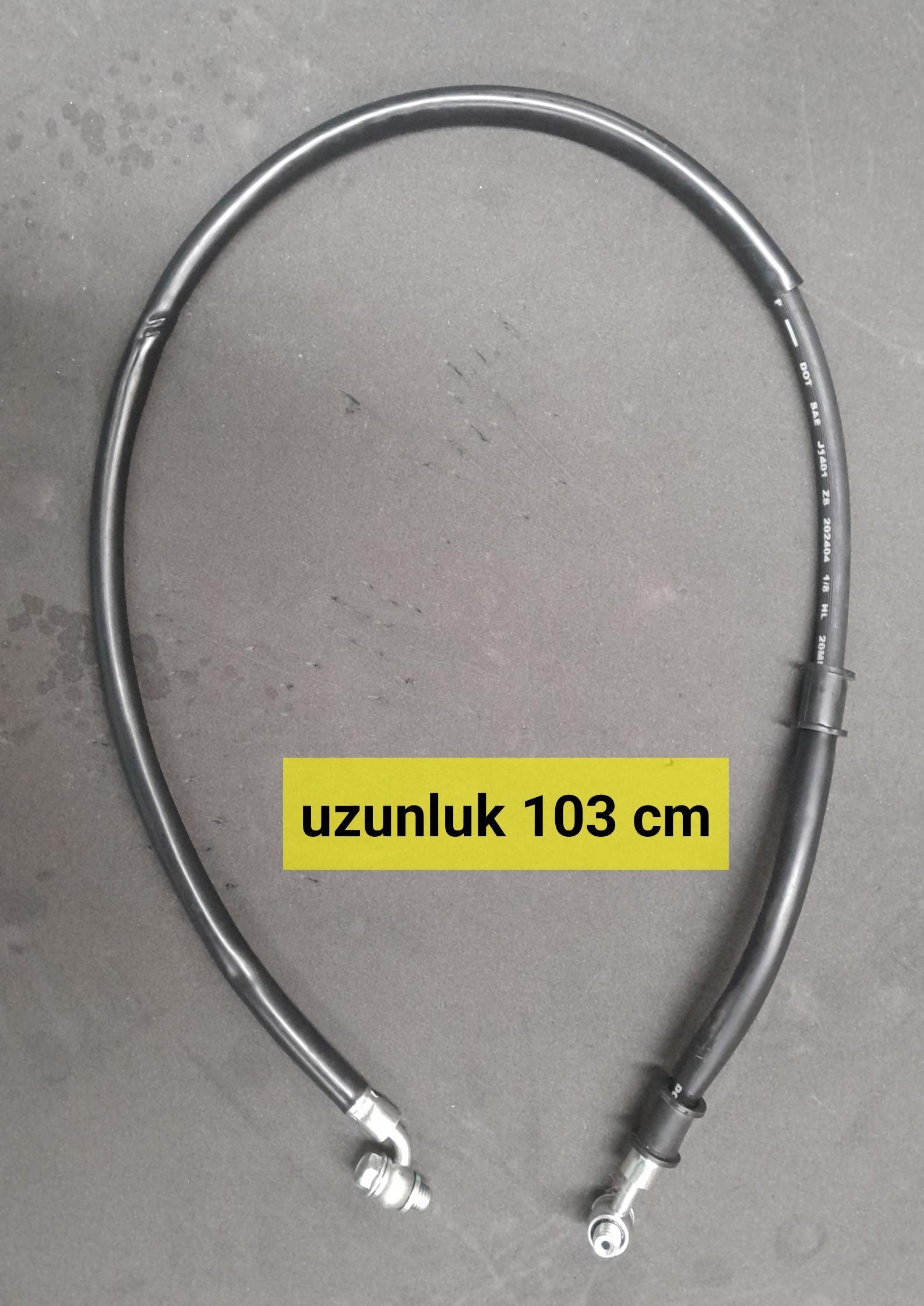 8H716-4003A-03.jpg RS6 ÖN FREN HİDROLİK HORTUM 103 CM - Görsel 1